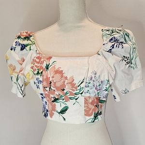 Urban Outfitters Floral Crop